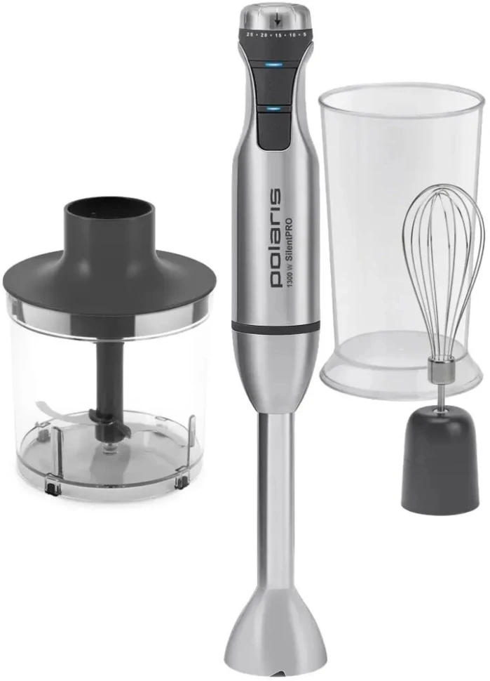 Блендер погружной Polaris PHB 1382L Silent 1300Вт серебристый  