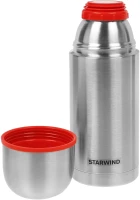 Термос Starwind 20-750 0.75л. серебристый/красный картонная коробка