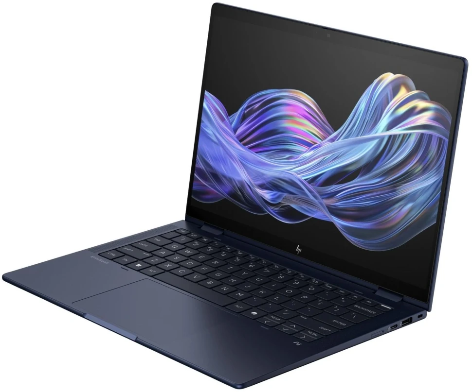 Ноутбук HP EliteBook X Flip G1i Core Ultra 7 258V 32Gb SSD1Tb Intel Arc 140V 14" OLED Touch WUXGA (2880x1800) Windows 11 Pro 64 dk.blue WiFi BT Cam (BA0C9ET)  