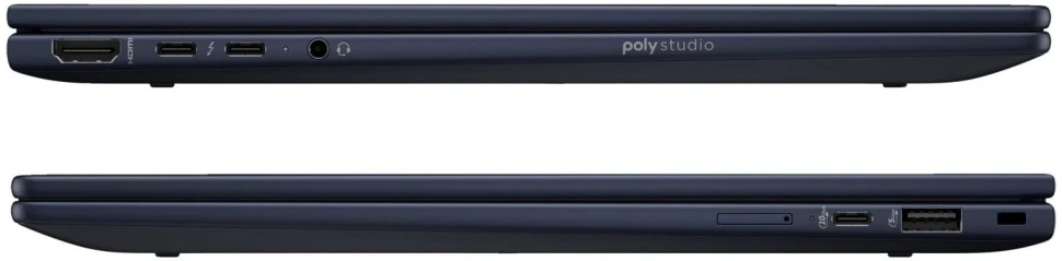 Ноутбук HP EliteBook X Flip G1i Core Ultra 7 258V 32Gb SSD1Tb Intel Arc 140V 14" OLED Touch WUXGA (2880x1800) Windows 11 Pro 64 dk.blue WiFi BT Cam (BA0C9ET)  