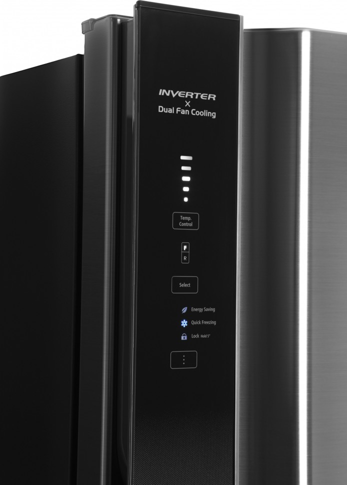 Холодильник Hitachi R-V660PUC7-1 BSL 2-хкамерн. серебристый бриллиант глянц. инвертер  