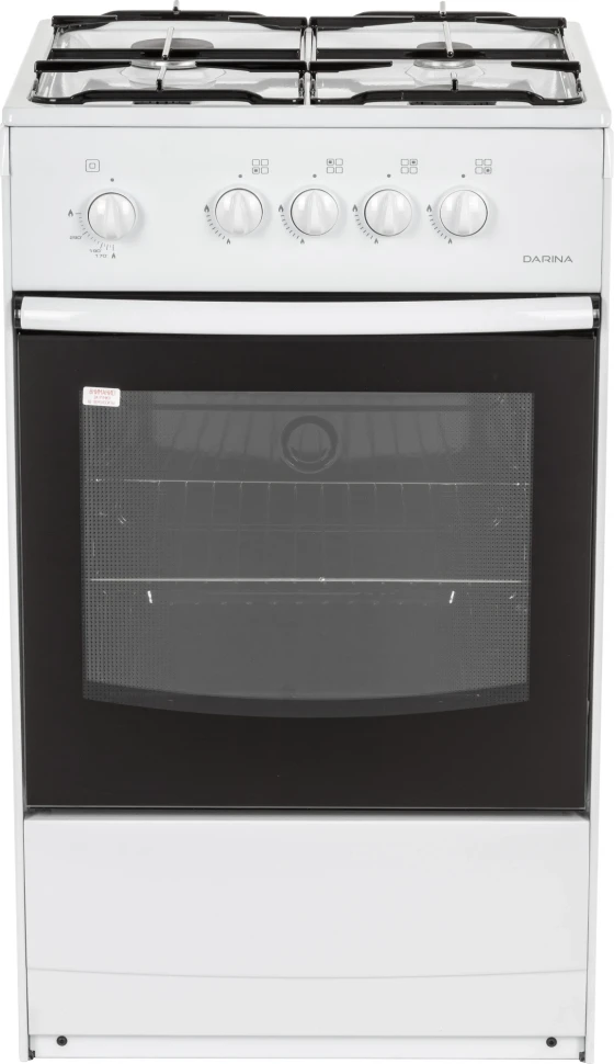 Плита Газовая Darina S GM 441 001 W белый/черный (без крышки) реш.сталь  