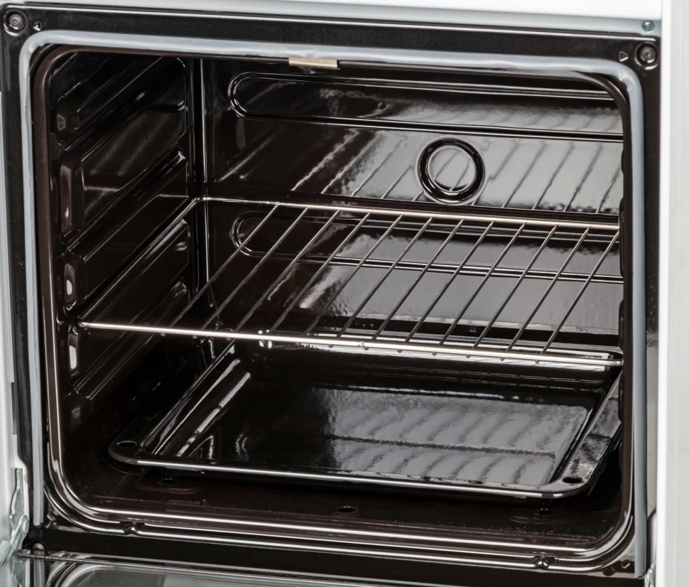 Плита Газовая Darina S GM 441 001 W белый/черный (без крышки) реш.сталь  