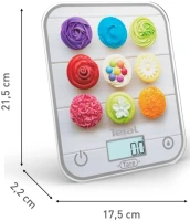 Весы кухонные электронные Tefal BC50D4V0 макс.вес:5кг белый