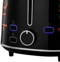 Тостер Kitfort КТ-6464 1080Вт черный/красный