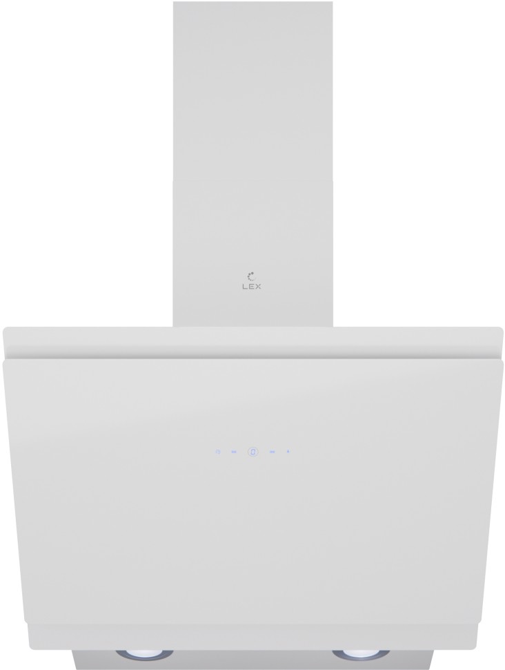Вытяжка каминная Lex Furia 600 белый управление: сенсорное (1 мотор)  
