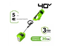 Аккумуляторный снегоуборщик Greenworks GD40SSK5 40V 30 см с 1хАКБ 5 Ач и ЗУ (2600807UG)