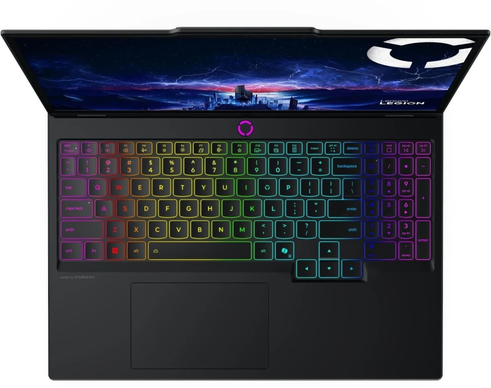 Ноутбук Lenovo Legion 5 15IAX10 Core Ultra 7 255HX 16Gb SSD512Gb NVIDIA GeForce RTX 5060 8Gb 15.1" OLED WQXGA (2560x1600) без ОС black WiFi BT Cam (83F0000GRK)  