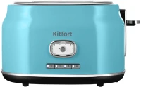 Тостер Kitfort КТ-6455 815Вт голубой/серебристый