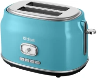 Тостер Kitfort КТ-6455 815Вт голубой/серебристый