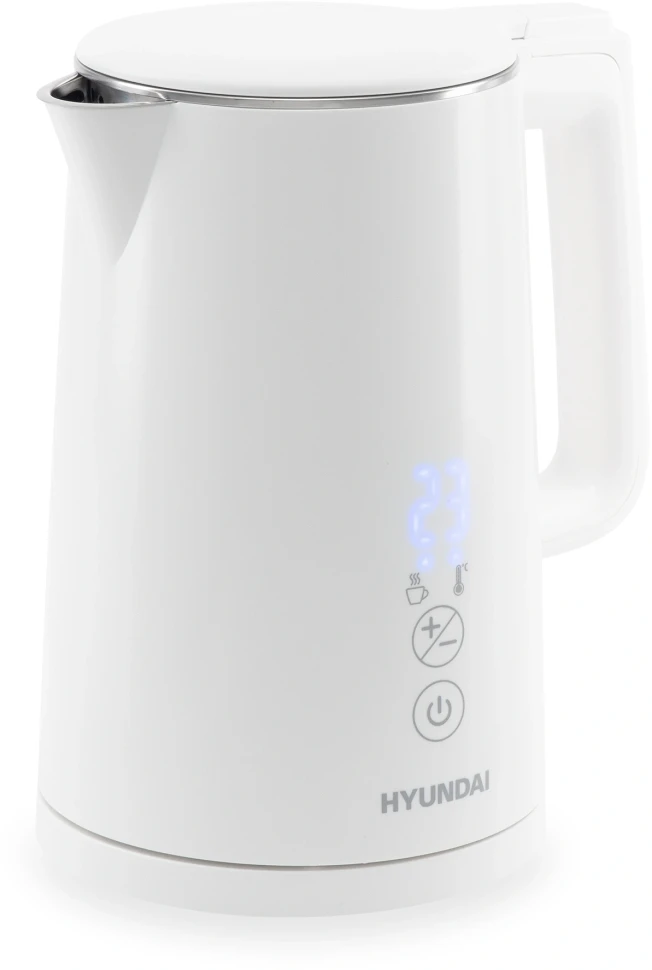 Чайник электрический Hyundai HYK-S5508 1.5л. 2200Вт белый корпус: металл/пластик  