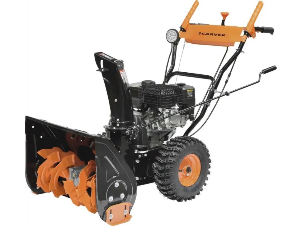 Бензиновый снегоуборщик Carver STG 7056EL 7л.с самоходный