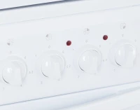 Плита Электрическая Flama AE 1409 W белый эмаль (металлическая крышка)