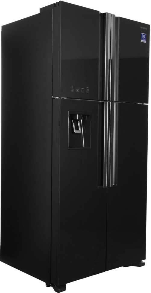 Холодильник Hitachi R-W660PUC7 GGR 2-хкамерн. серый стекло инвертер  