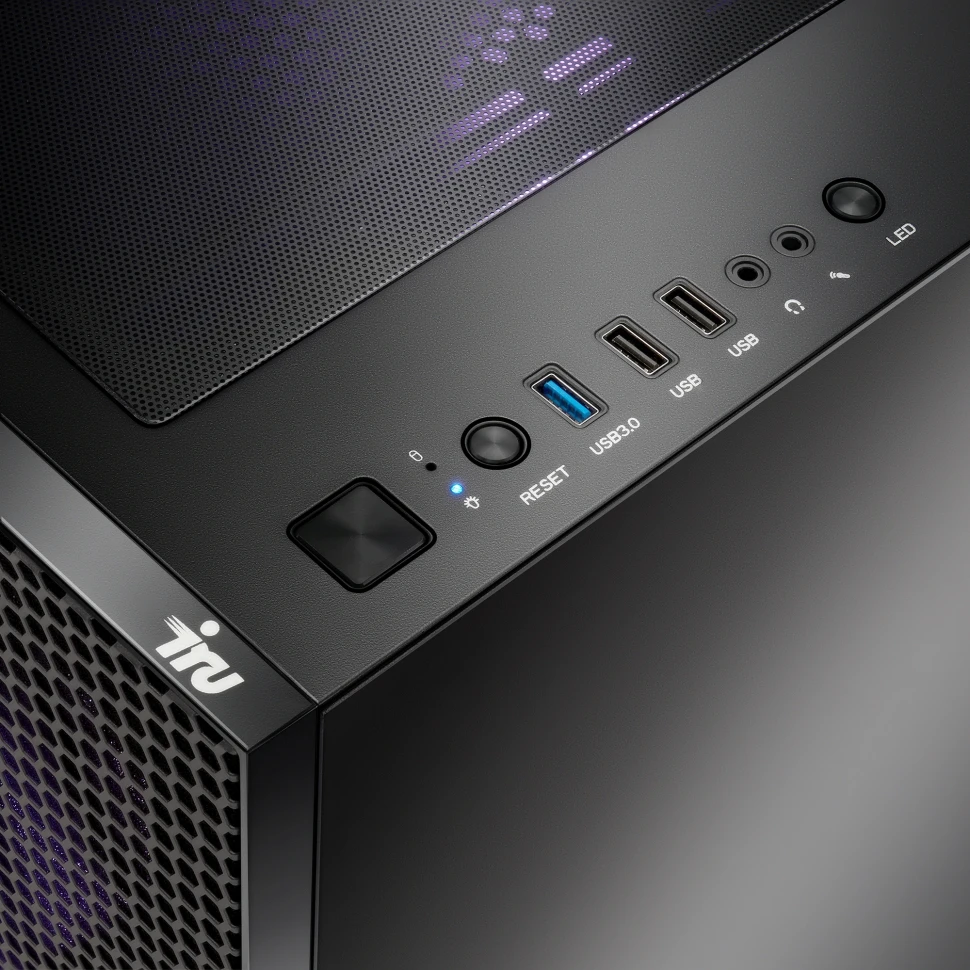 ПК IRU Strato 710Z7GP TWR i7 14700KF (3.4) 64Gb SSD1Tb RTX5080 16Gb FreeDOS GbitEth 850W черный (RUS) (2135192)  