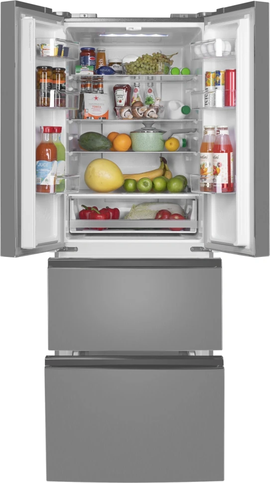 Холодильник Maunfeld MFF180NFSE01 3-хкамерн. нержавеющая сталь инвертер