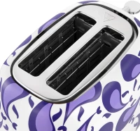 Тостер Kitfort КТ-6863 1080Вт белый/фиолетовый