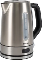 Чайник электрический Vitek VT-1160 1.7л. 2200Вт серебристый корпус: нерж.сталь/пластик