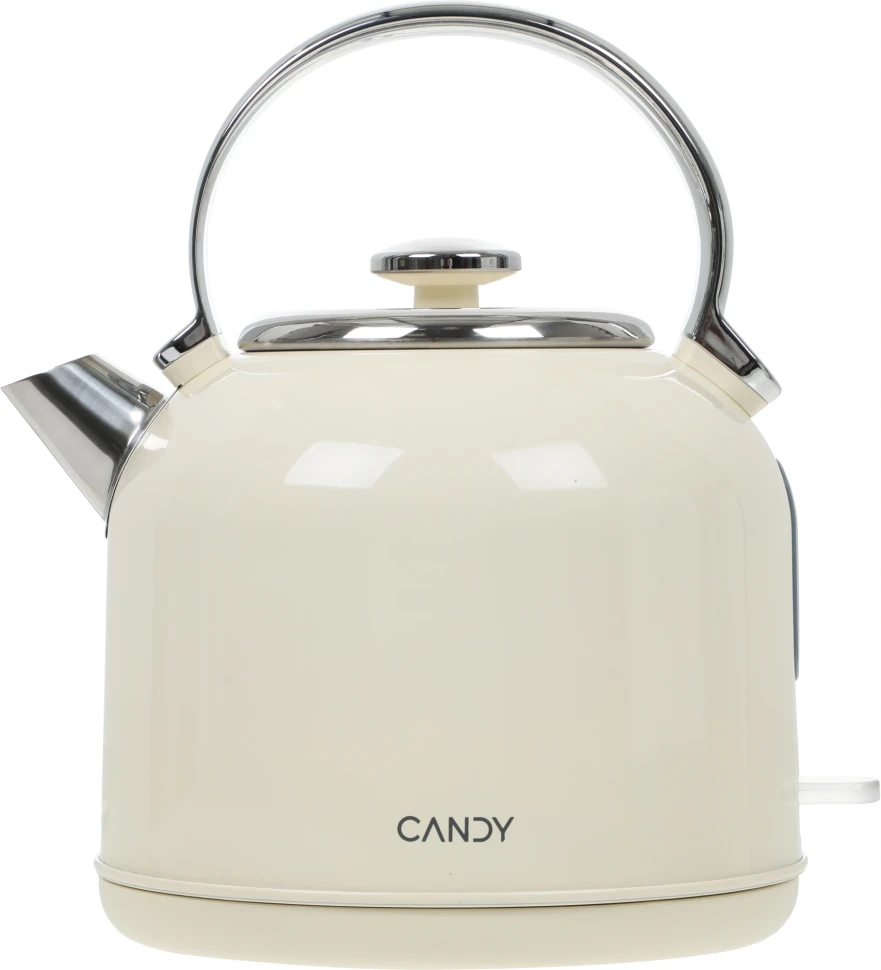 Чайник электрический Candy CK-205 1.7л. 2200Вт слоновая кость корпус: нерж.сталь  