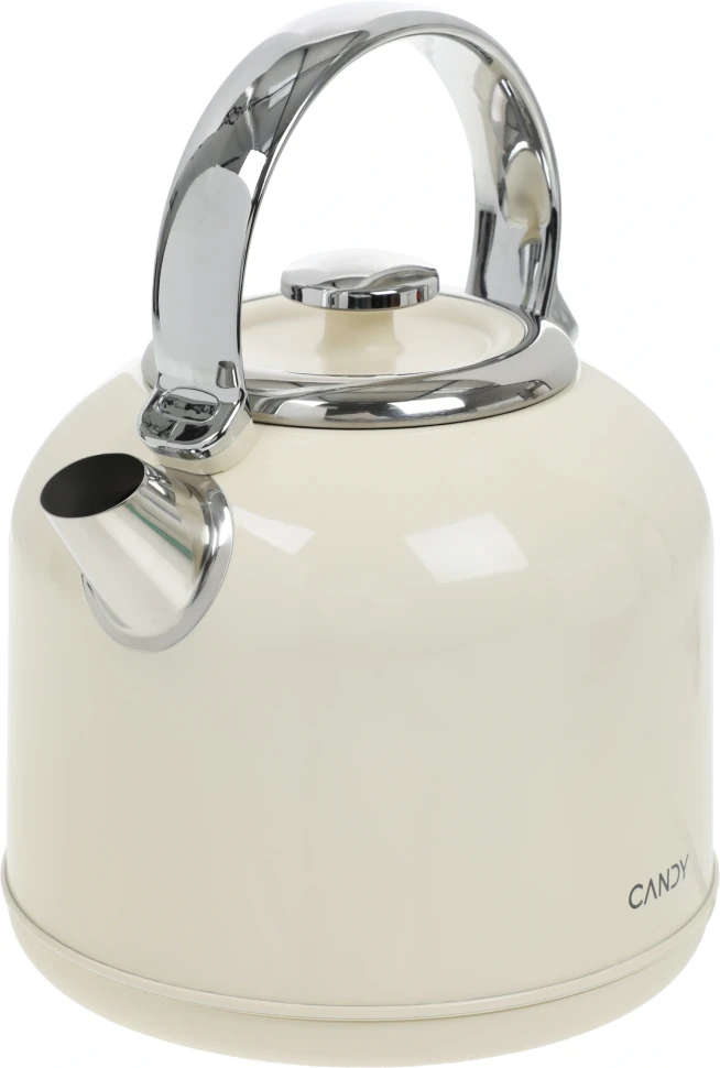 Чайник электрический Candy CK-205 1.7л. 2200Вт слоновая кость корпус: нерж.сталь  