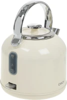 Чайник электрический Candy CK-205 1.7л. 2200Вт слоновая кость корпус: нерж.сталь