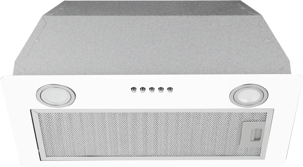 Вытяжка встраиваемая Hyundai HBB 6033 W белый управление: кнопочное (1 мотор)  