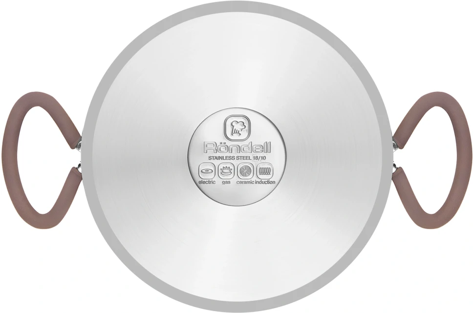 Кастрюля Rondell Etery RDS-1600 5.1л. d=24см (с крышкой) стальной