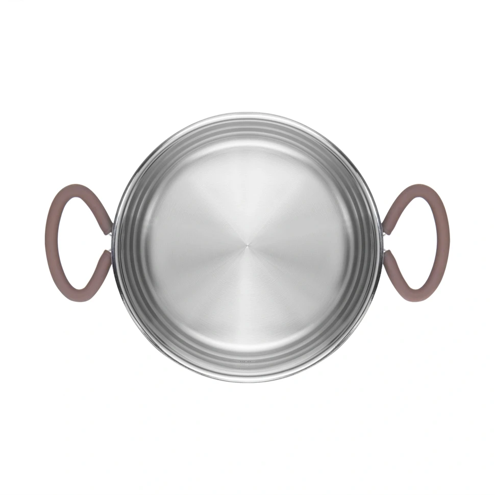 Кастрюля Rondell Etery RDS-1600 5.1л. d=24см (с крышкой) стальной