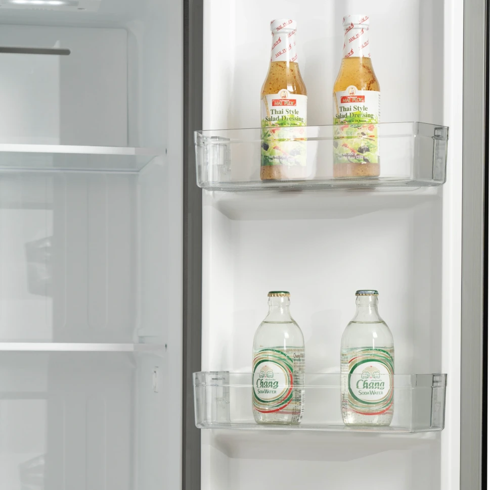 Холодильник Бирюса SBS 400 DI 2-хкамерн. нержавеющая сталь