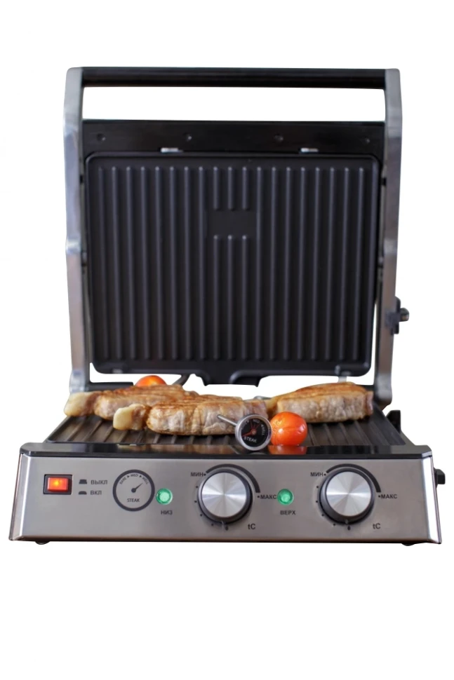 Электрогриль GFGril GF-165 2000Вт черный/серебристый  