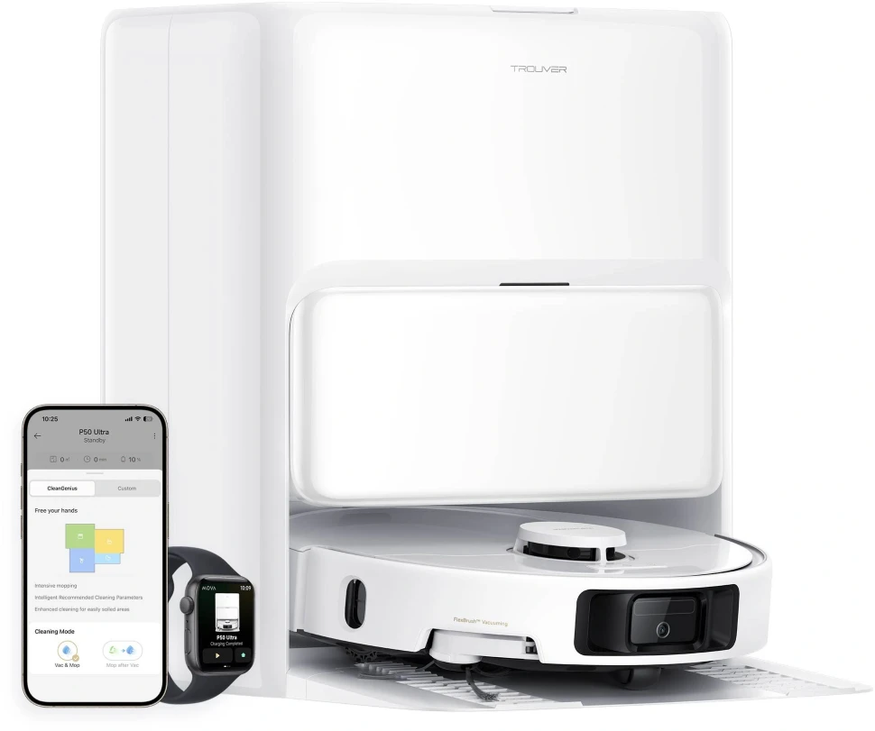 Пылесос-робот Trouver P50 Ultra 75Вт белый  