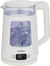Чайник электрический Hyundai HYK-G9407 1.7л. 2200Вт белый корпус: стекло  