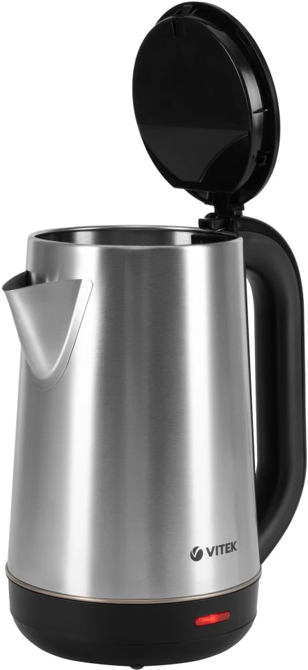 Чайник электрический Vitek VT-1139 1.8л. 2200Вт сталь/черный корпус: нерж.сталь  