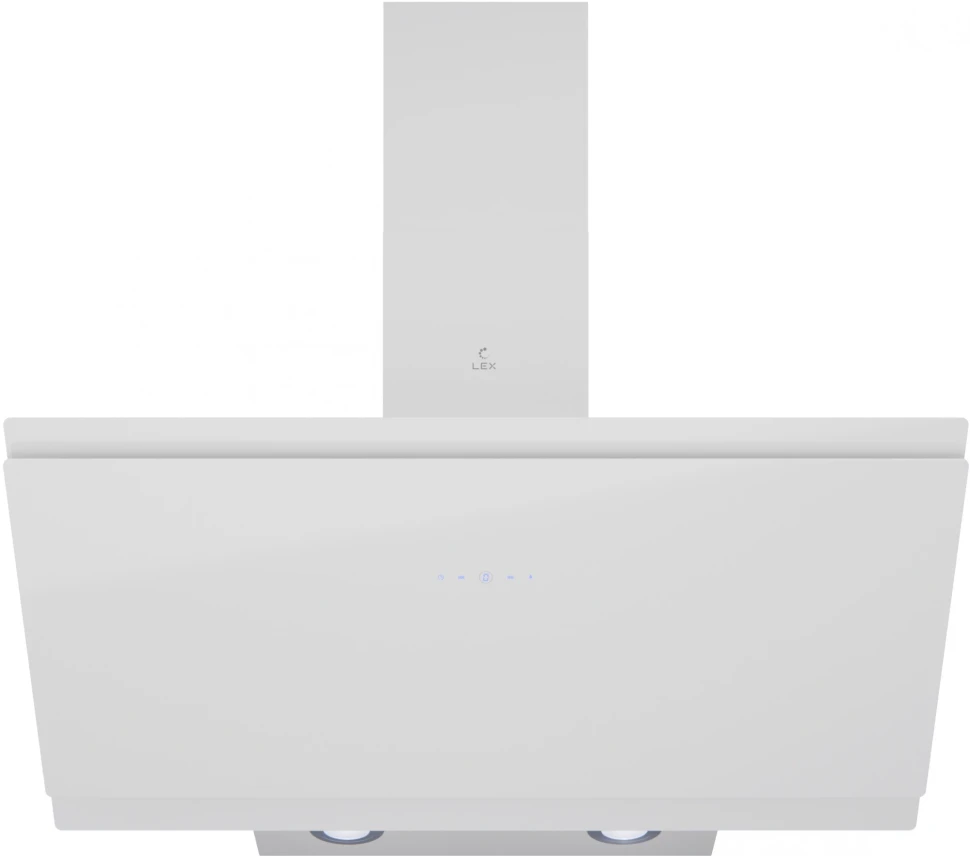 Вытяжка каминная Lex Furia 900 белый управление: сенсорное (1 мотор)  