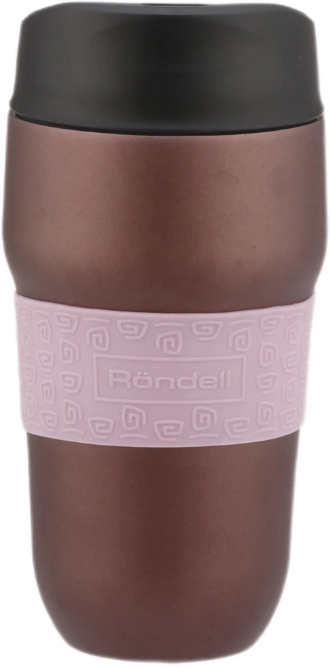 Термокружка для напитков Rondell Tierno RDS-1958 0.32л. фиолетовый/черный картонная коробка