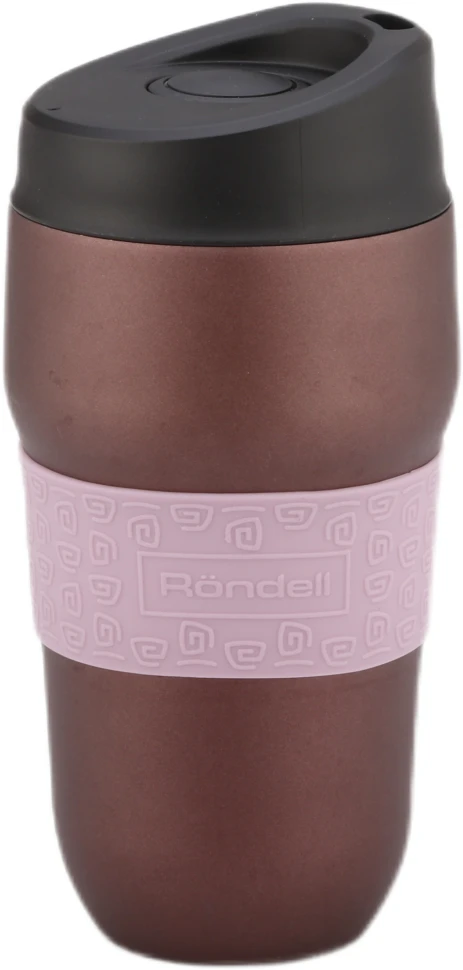 Термокружка для напитков Rondell Tierno RDS-1958 0.32л. фиолетовый/черный картонная коробка