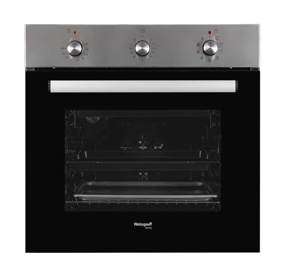 Духовой шкаф Электрический Weissgauff EOV 19 MX нержавеющая сталь/черный