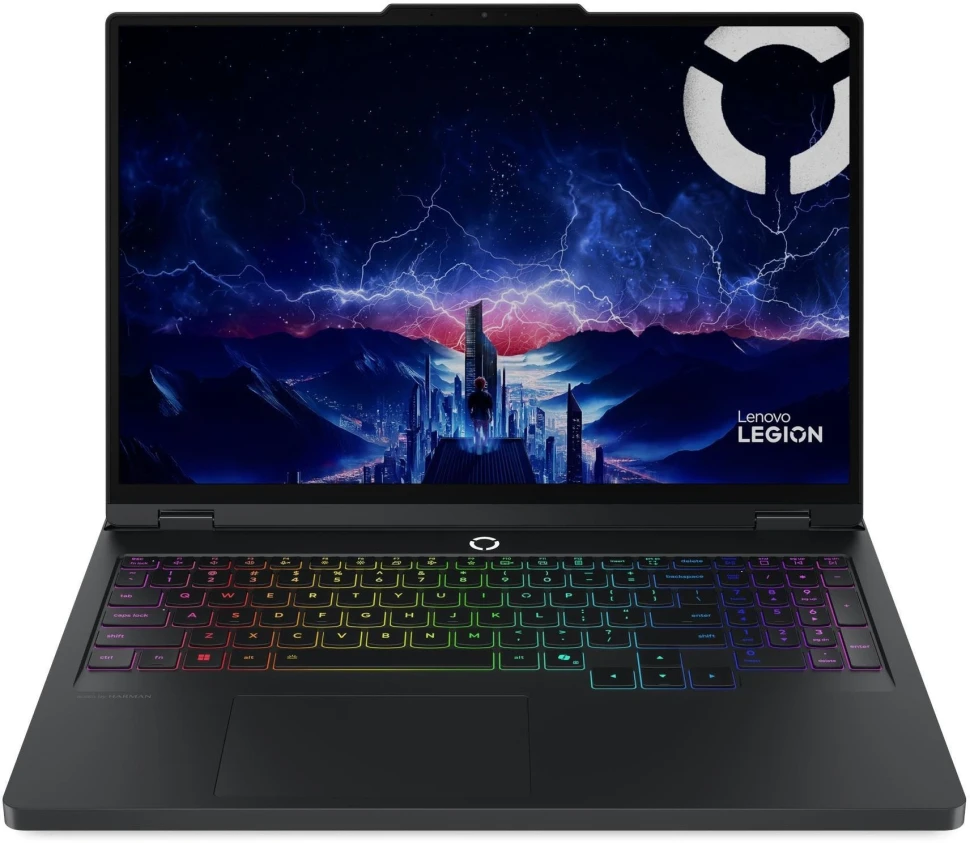 Ноутбук Lenovo Legion Pro 5 16IAX10 Core Ultra 7 255HX 32Gb SSD1Tb NVIDIA GeForce RTX 5060 8Gb 16" OLED WQXGA (2560x1600) без ОС black WiFi BT Cam (83F3000WRK)  