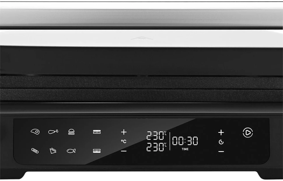 Электрогриль Kitfort КТ-3675 2000Вт серебристый/черный