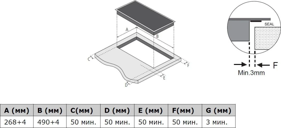 Варочная поверхность Weissgauff HV 32 BM черный  