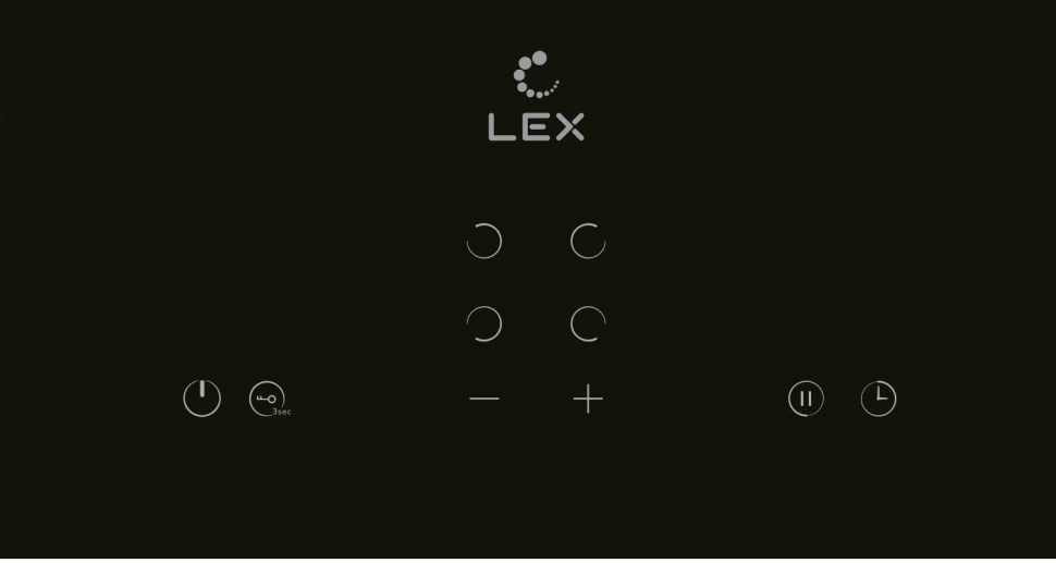 Варочная поверхность Lex EVH 640B BL черный  