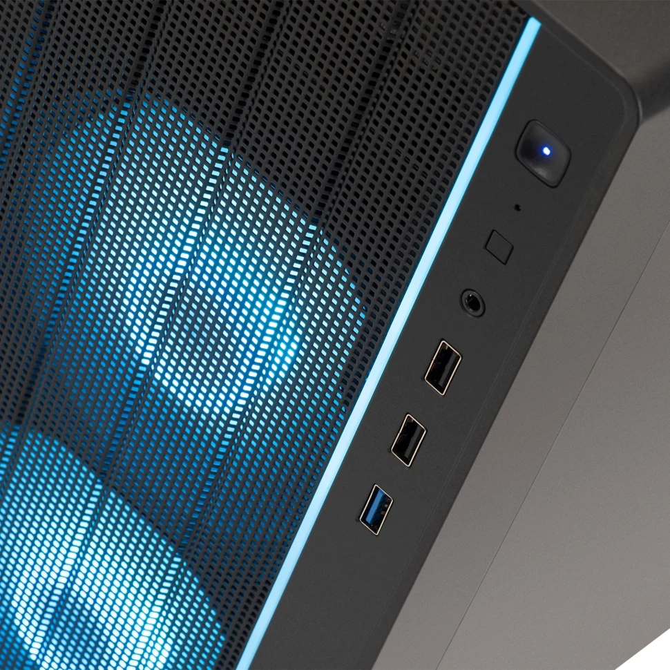 ПК IRU Tactio 310H6SEA MT i5 14400F (2.5) 16Gb SSD1Tb RTX5060 8Gb без ОС GbitEth 500W черный (RUS) (2164592)  