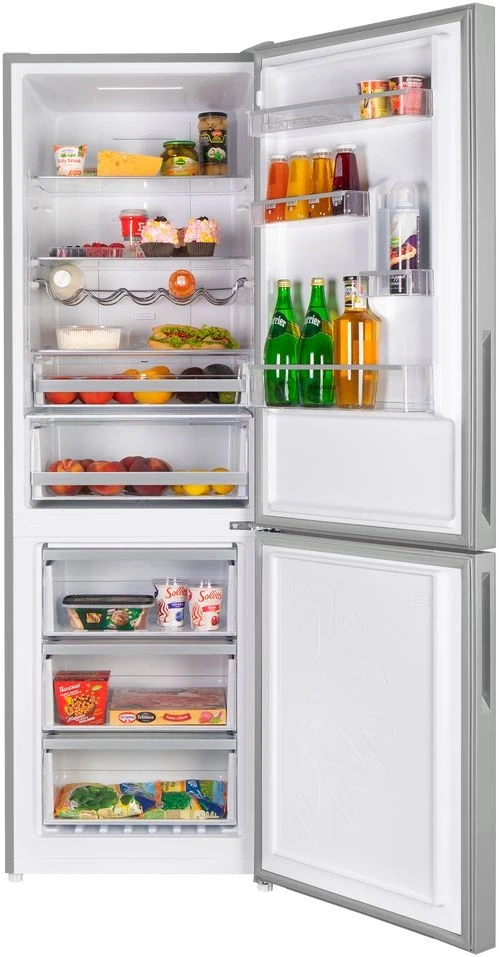 Холодильник Maunfeld MFF185NFS Inverter 2-хкамерн. серый инвертер  