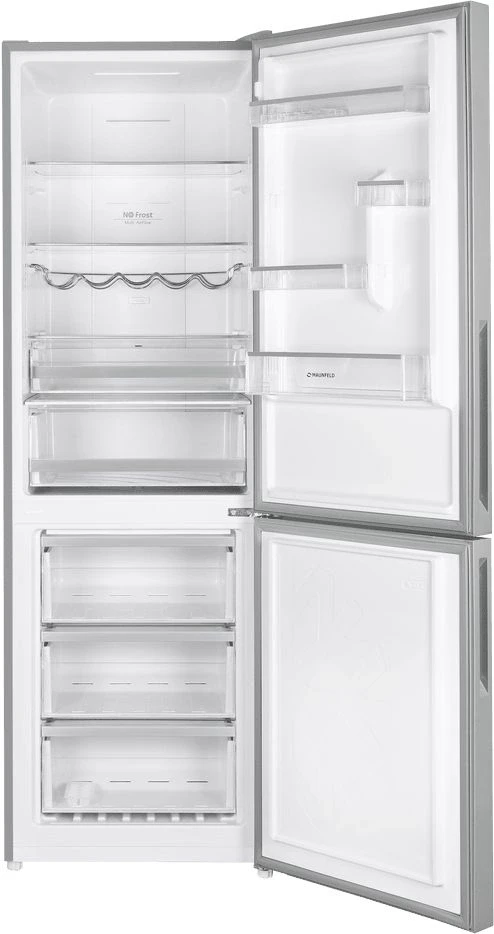 Холодильник Maunfeld MFF185NFS Inverter 2-хкамерн. серый инвертер  