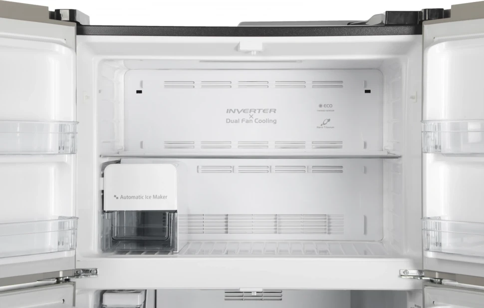 Холодильник Hitachi R-W660PUC7X GC 2-хкамерн. шампань глянц. инвертер  