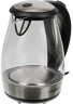 Чайник электрический Hyundai HYK-G2030 1.7л. 2200Вт черный корпус: стекло/пластик  