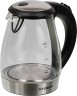 Чайник электрический Hyundai HYK-G2030 1.7л. 2200Вт черный корпус: стекло/пластик  