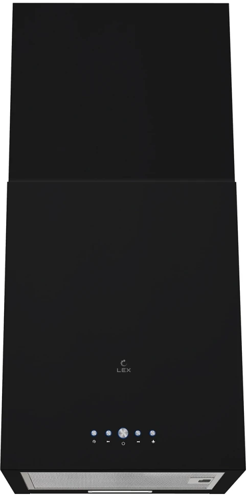 Вытяжка каминная Lex Mono 400 черный управление: кнопочное (1 мотор)  