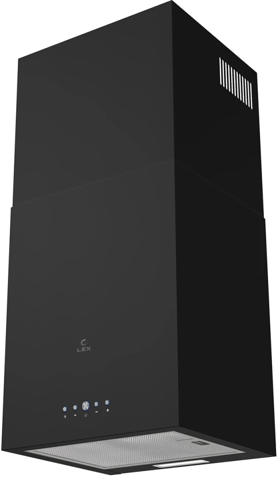 Вытяжка каминная Lex Mono 400 черный управление: кнопочное (1 мотор)  