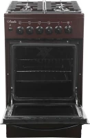 Плита Комбинированная Лысьва ЭГ 404 МС-2у коричневый (без крышки) реш.чугун